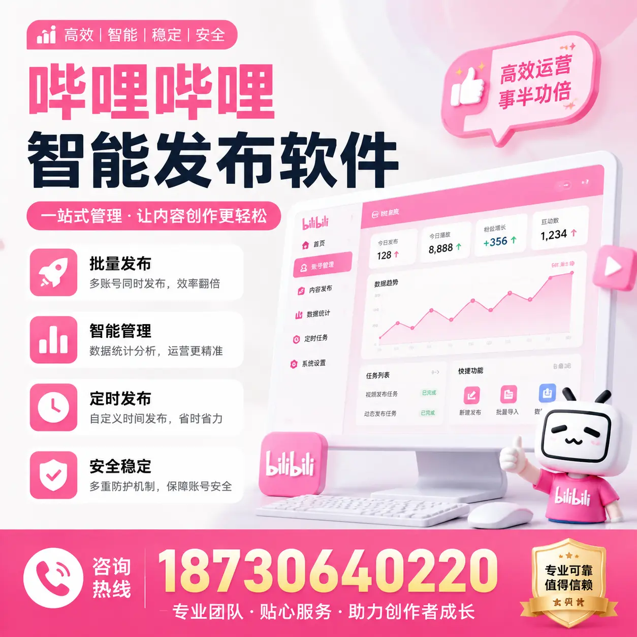 如何评估哔哩哔哩智能发布软件的ROI?宁德 企业必读
